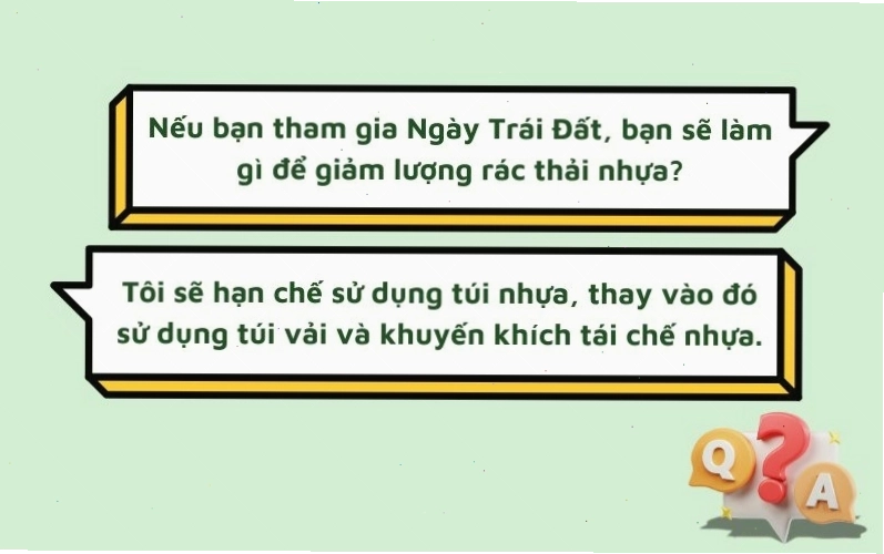 Áp dụng kiến thức vào thực tiễn, góp phần xây dựng những hành động thiết thực