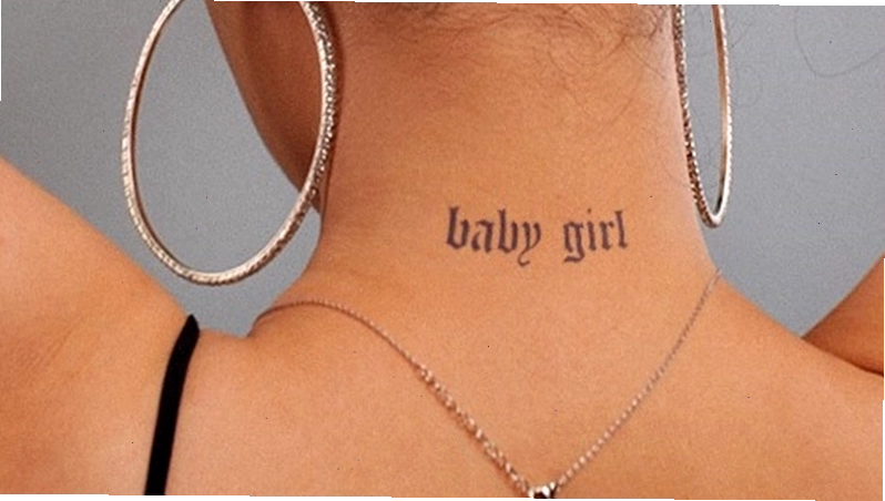 “Baby girl” - hình xăm chữ thể hiện sự cá tính và ngọt ngào