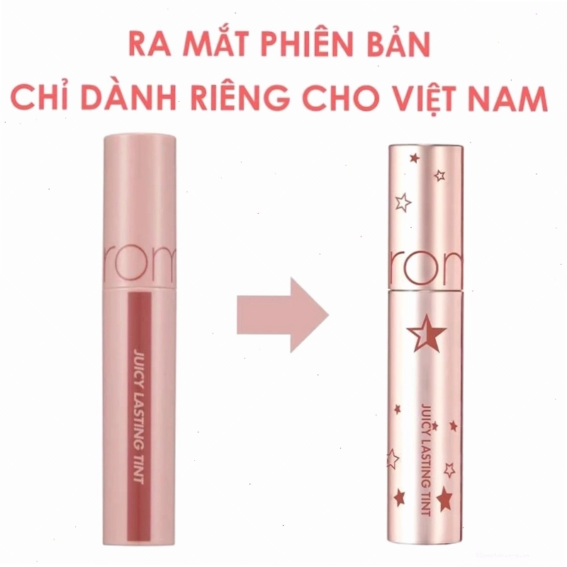 Bảng màu đa dạng của dòng son Romand Juicy Lasting Tint