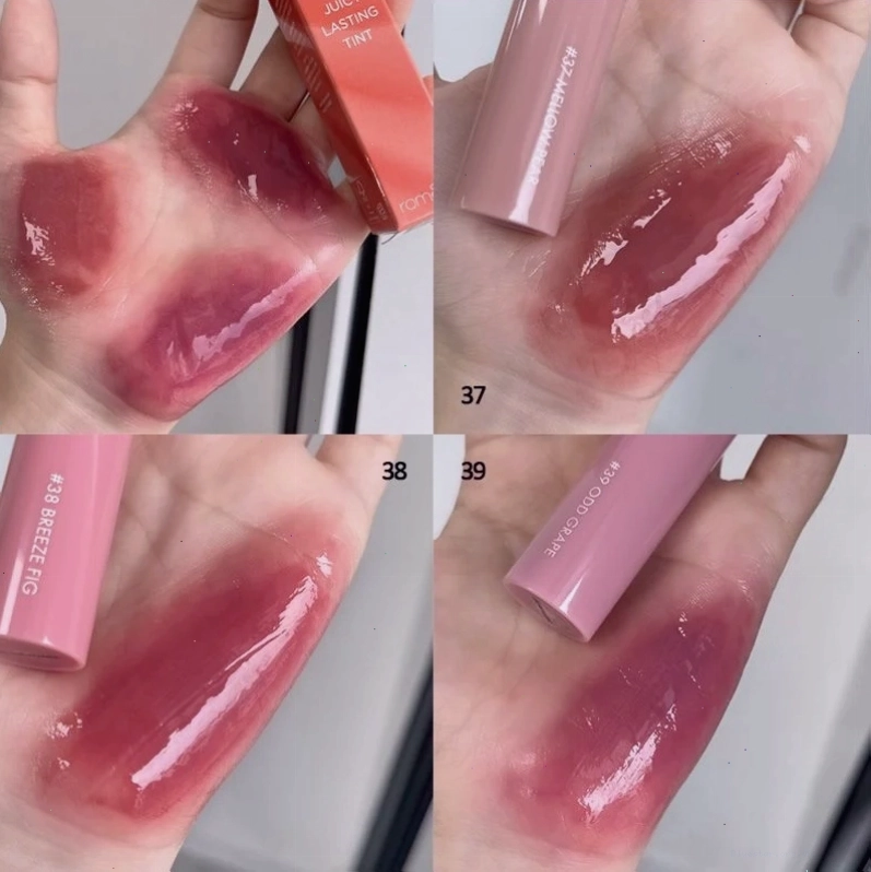 Bảng swatch màu son Romand 24