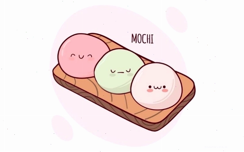 Bánh mochi mini nhiều màu sắc