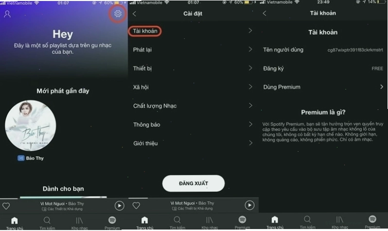 Các bước hướng dẫn đăng ký Spotify Premium