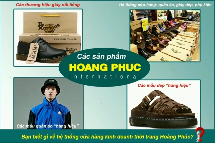 Các sản phẩm thời trang đa dạng từ thương hiệu độc quyền của Hoàng Phúc
