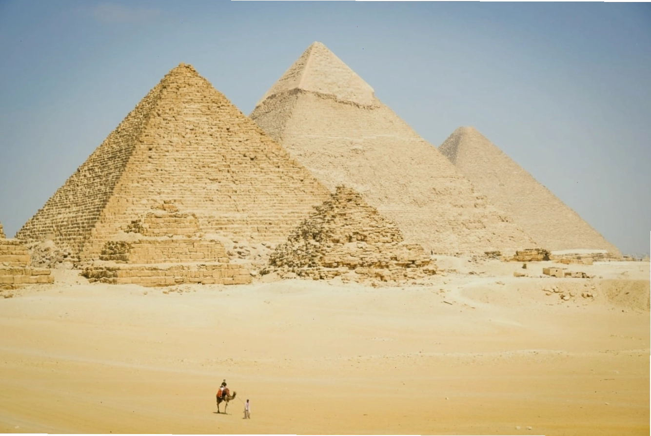 Cận cảnh kiến trúc đá của Kim Tự Tháp Giza