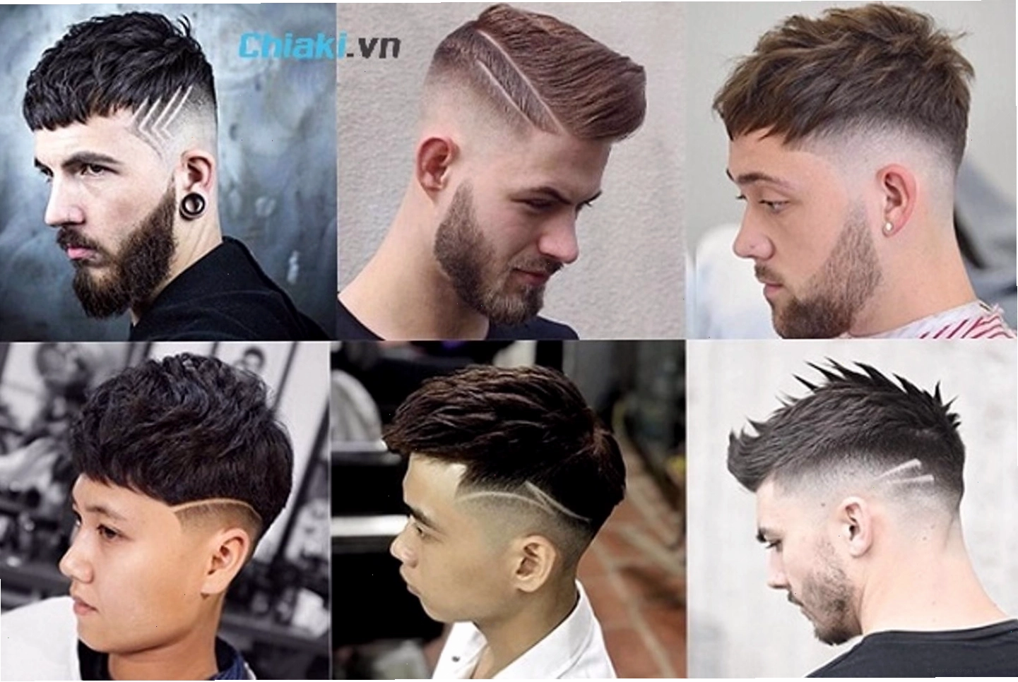 Cắt tóc nam đẹp kẻ vạch