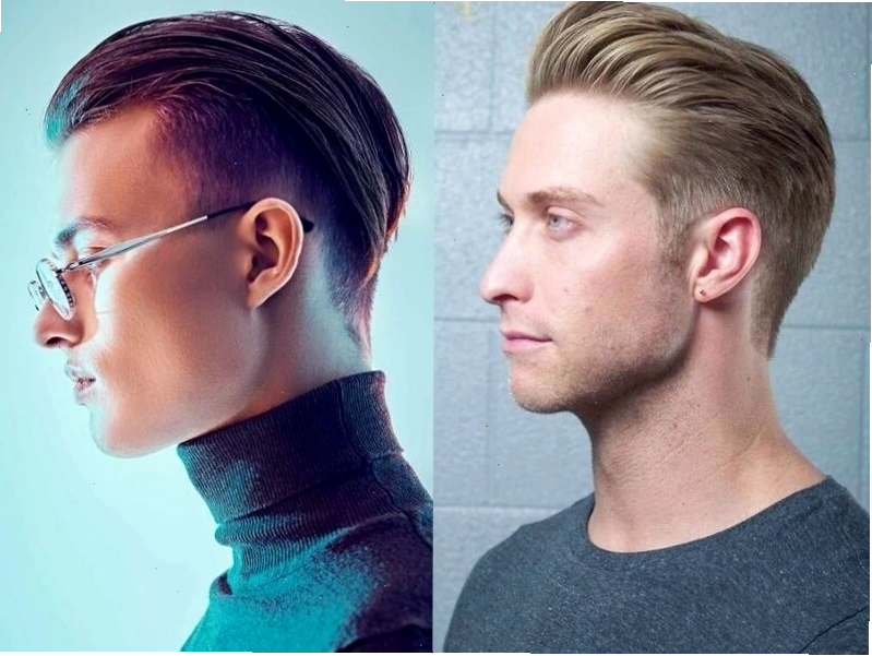 Cắt tóc slicked-back Mullet layer lịch lãm