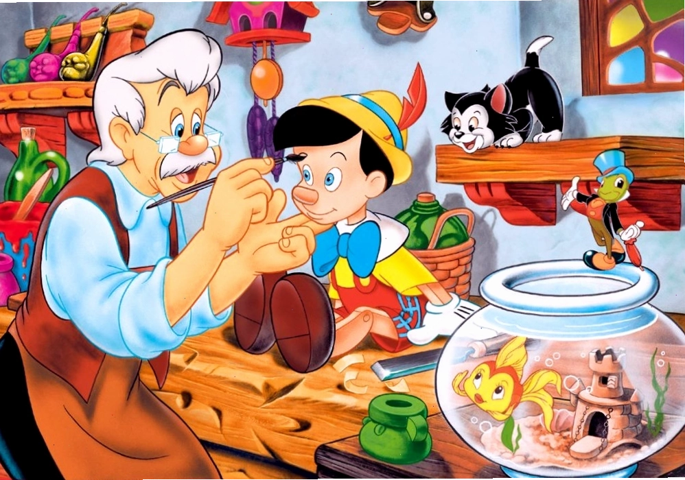 Cậu bé người gỗ Pinocchio trong bộ phim hoạt hình kinh điển của Disney