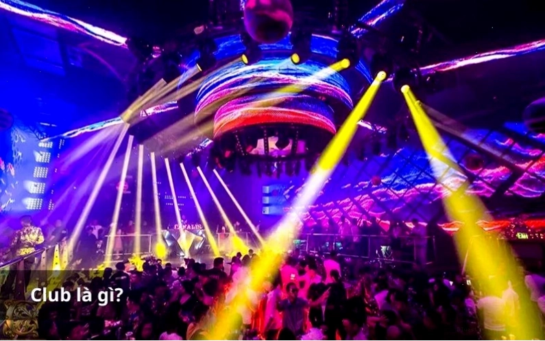 Club là tụ điểm giải trí về đêm với âm nhạc sôi động và đồ uống có cồn.
