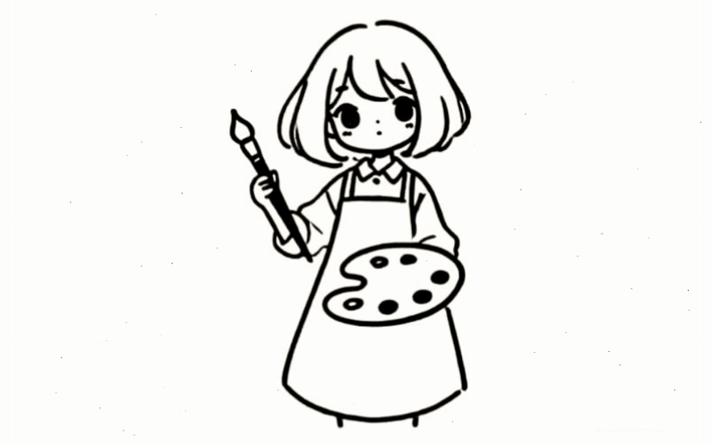 Cô gái nhỏ nhắn phong cách chibi