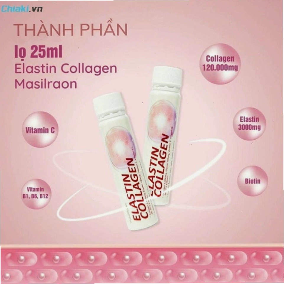 Collagen nâng cơ trắng da Elastin Collagen Masilraon