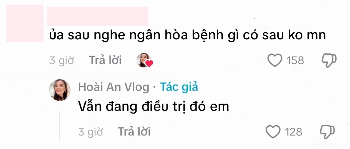 Diễn viên Hoài An tiết lộ Ngân Hòa vẫn đang trong quá trình điều trị bệnh