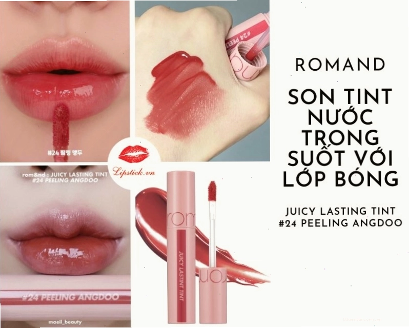 Độ bám màu của Son Romand 24