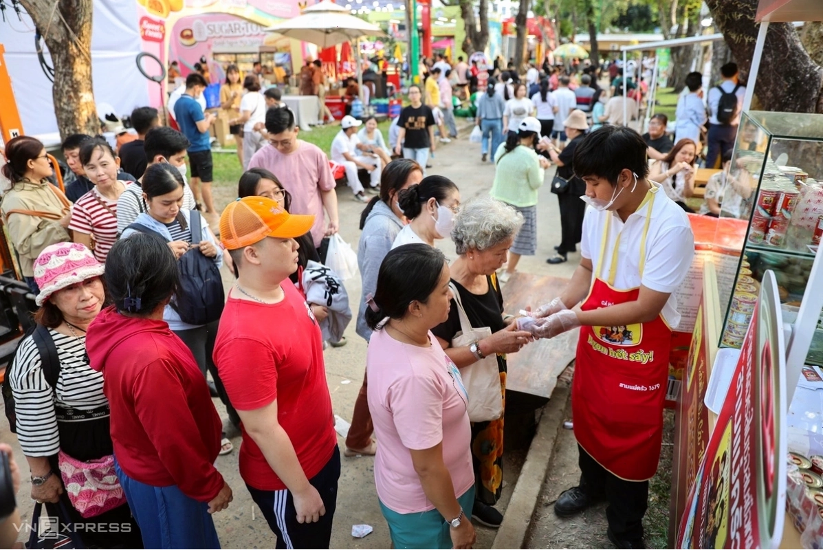 Gian hàng bánh mì sáng tạo tại lễ hội