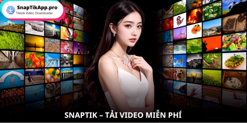 Giao diện giới thiệu công cụ tải video TikTok SnapTik