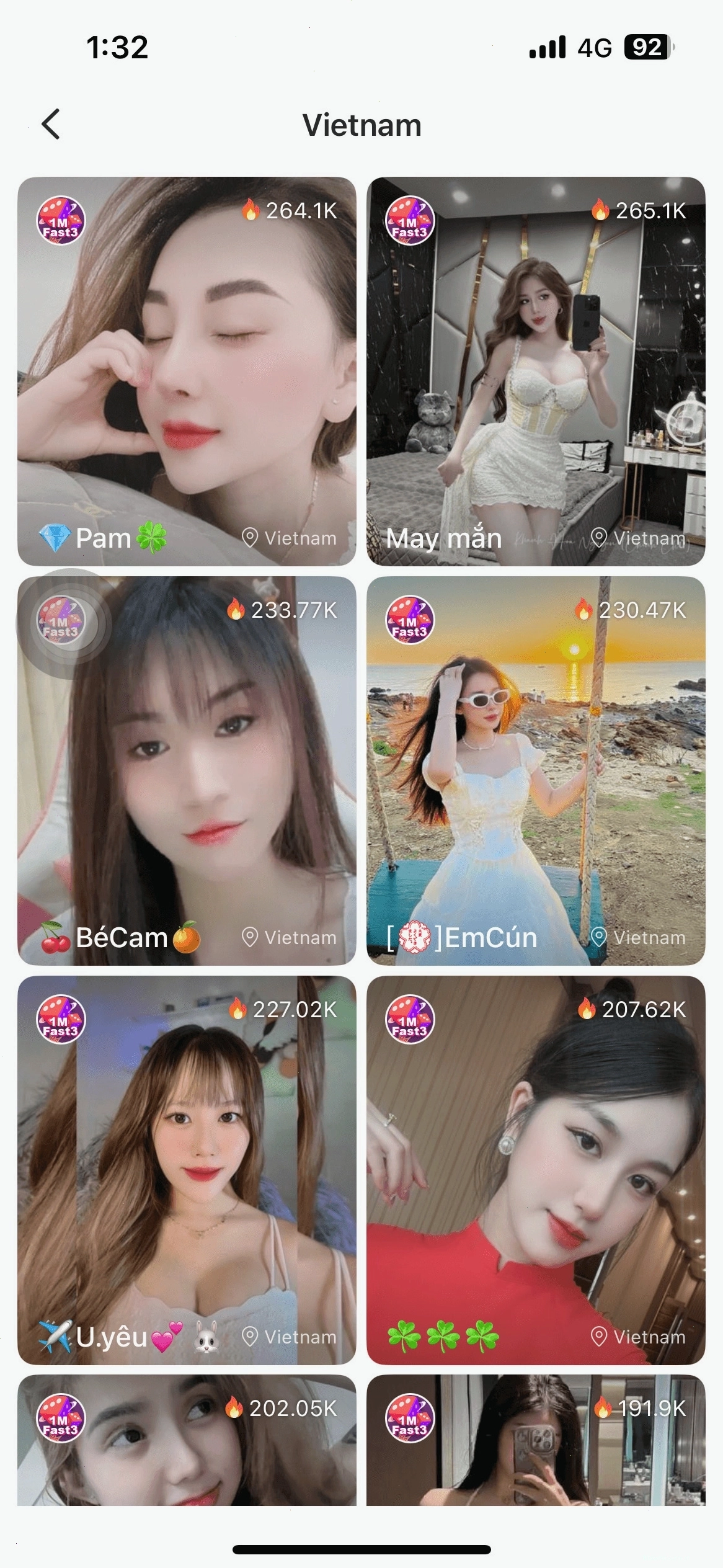 Hệ thống quà tặng ảo và bảng xếp hạng trên 51 Live US