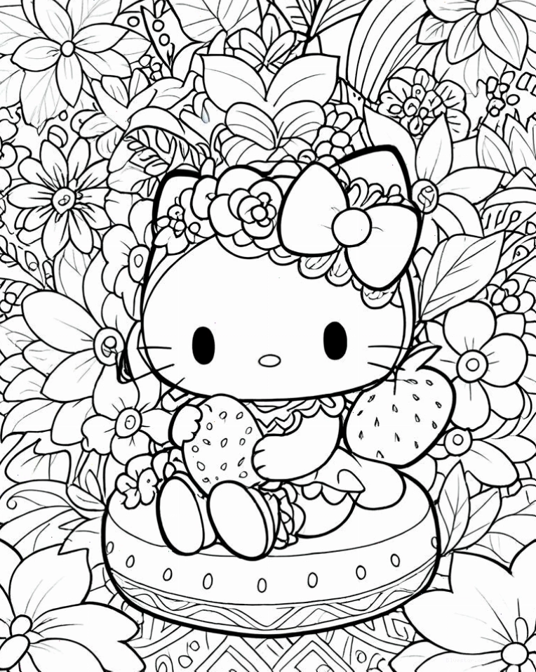 Hello Kitty nhiều phiên bản màu sắc