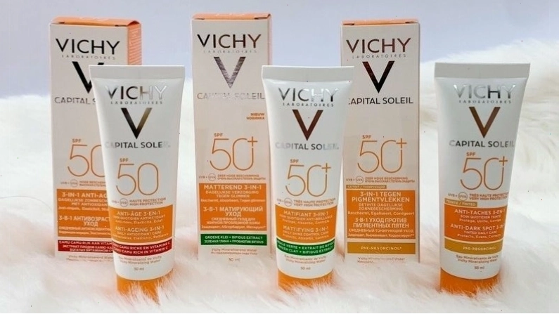 Kem chống nắng Vichy Ideal Soleil Anti-dark Spots SPF 50 PA+++ hỗ trợ giảm thâm nám