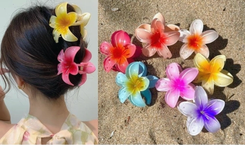 Kẹp tóc hoa sứ hot trend