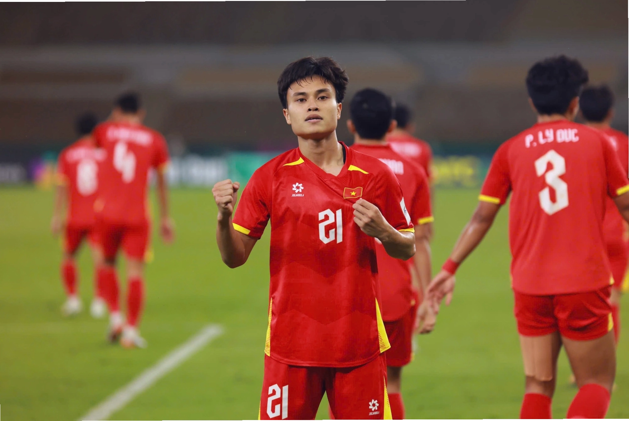 Khoảnh khắc ăn mừng của cầu thủ U23