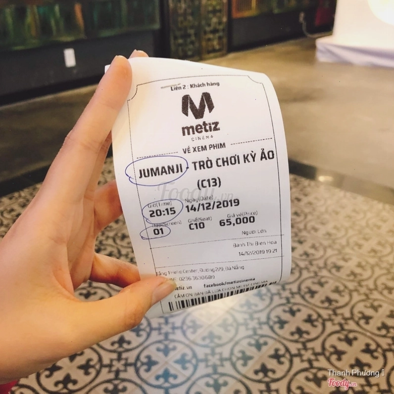 Khu vực check-in và chụp ảnh kỷ niệm tại Metiz Cinema