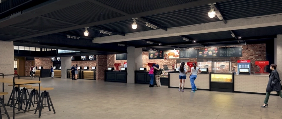 Khu vực lối đi trong phòng chiếu phim CGV Vivo City