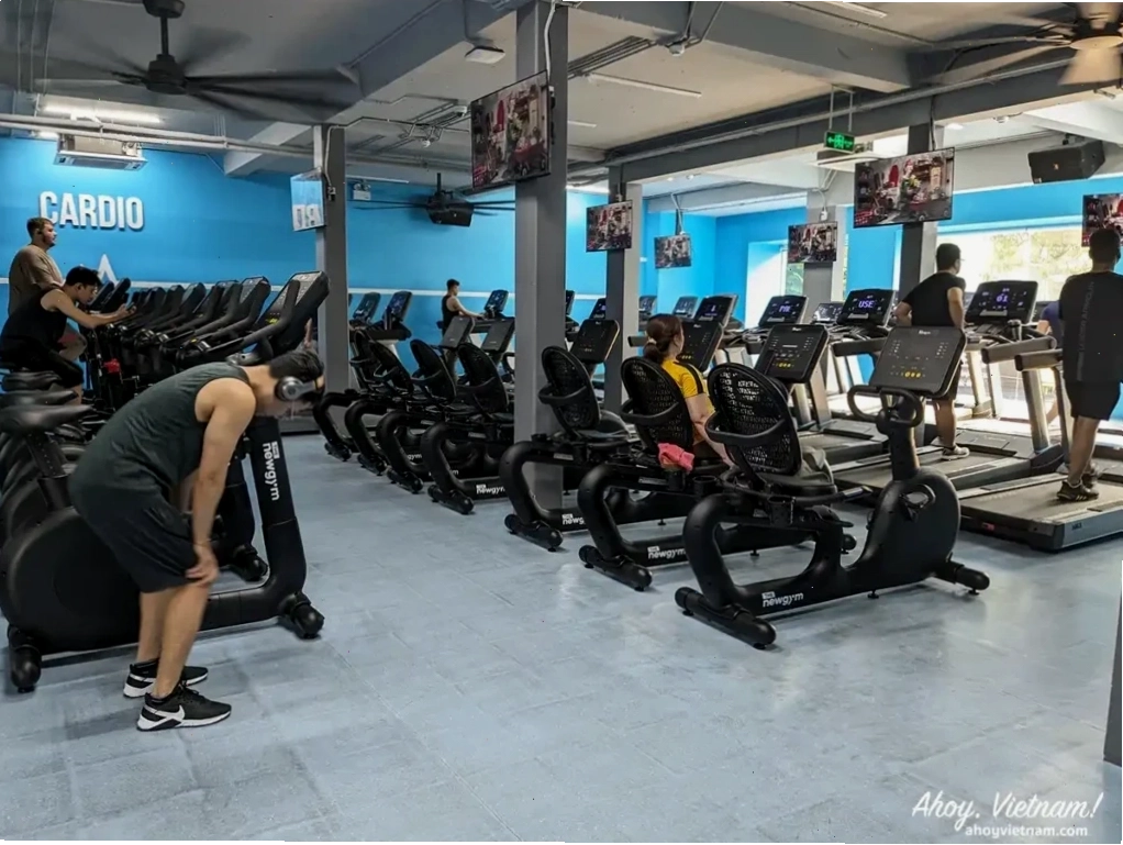 Khu vực máy Cardio tại The New Gym, Đà Nẵng