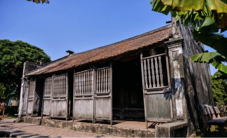 Khung cảnh Làng Vũ Đại với những ngôi nhà cổ