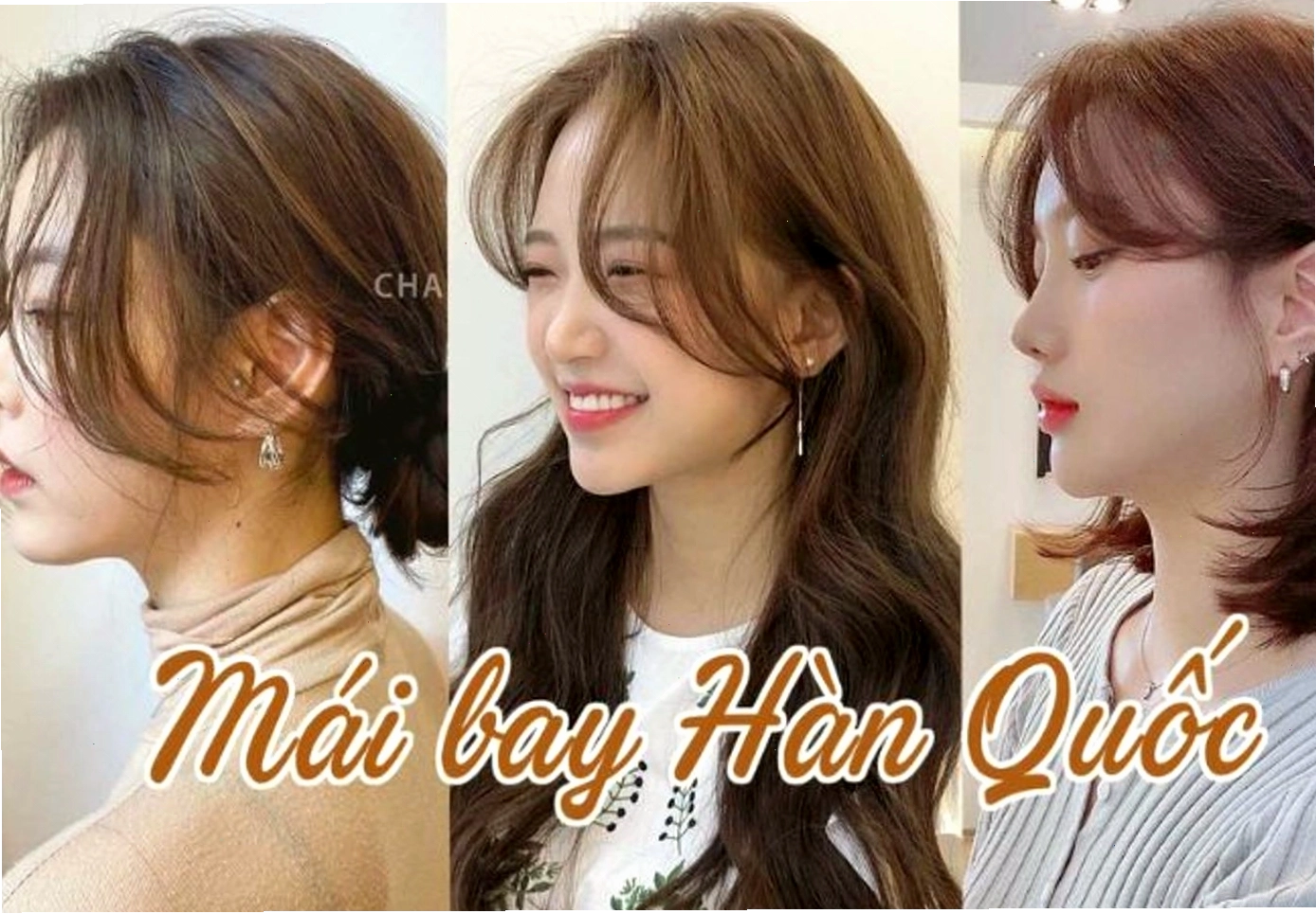 Kiểu tóc mái bay Hàn Quốc ôm sát gương mặt tạo vẻ thanh thoát