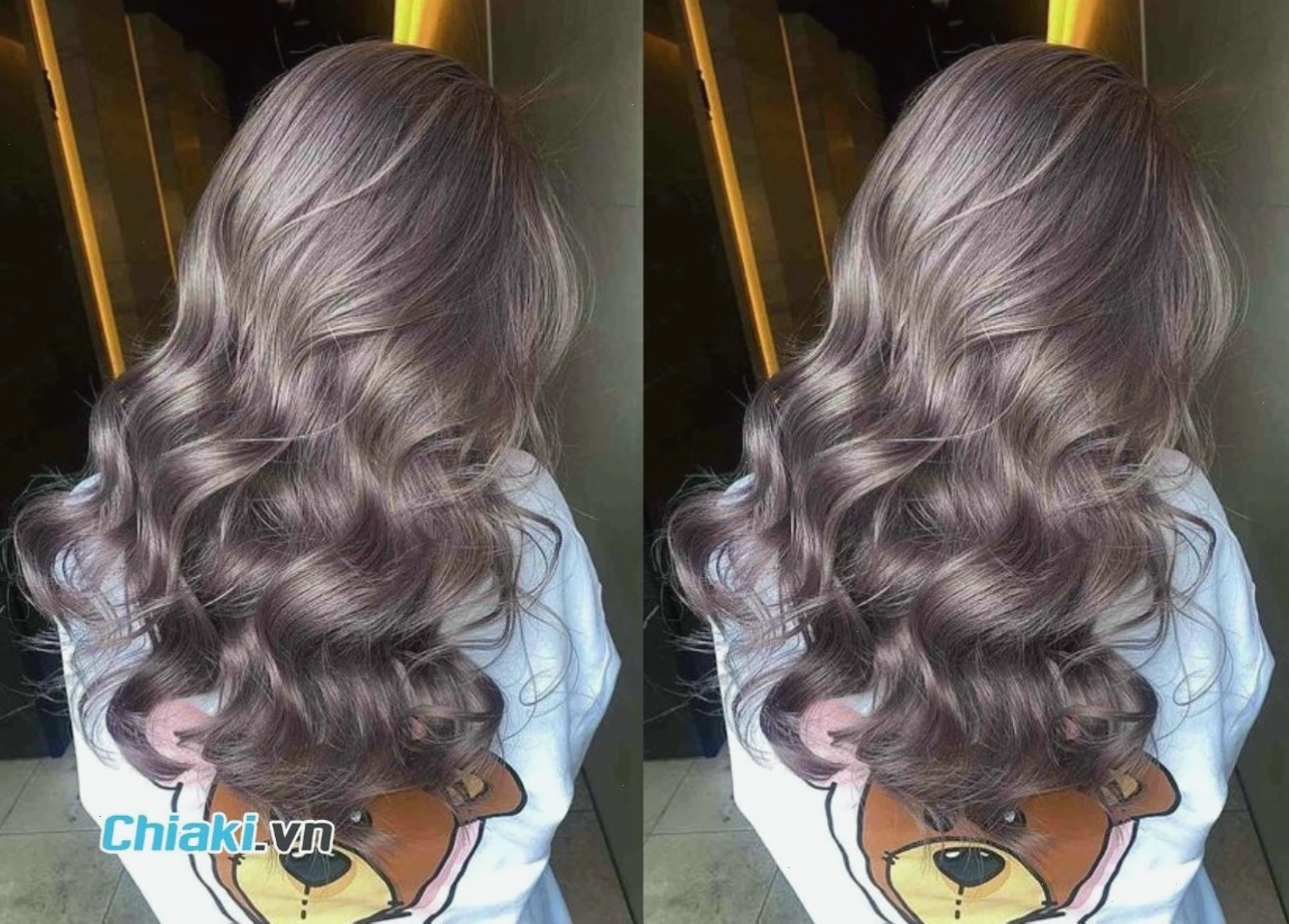 Kiểu tóc màu xám chì ánh tím quyến rũ và bí ẩn