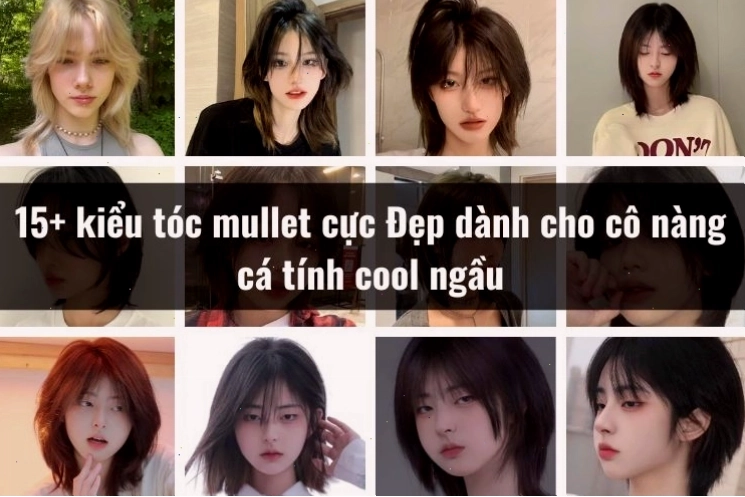 Kiểu tóc mullet layer nữ với độ dài đa dạng