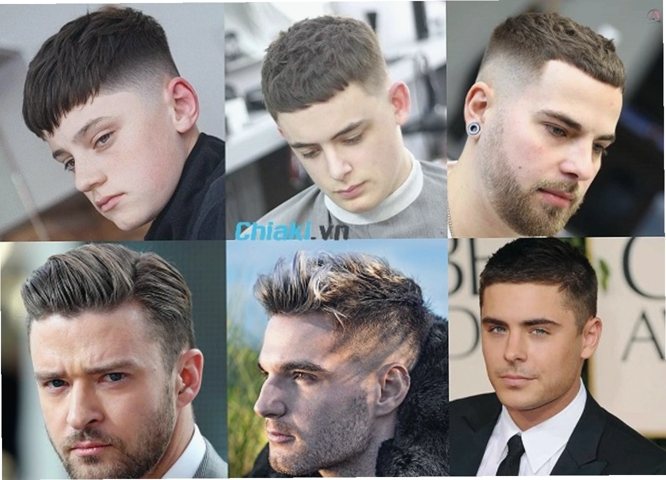 Kiểu tóc Quiff hiện đại với phần mái vuốt cao đầy nam tính