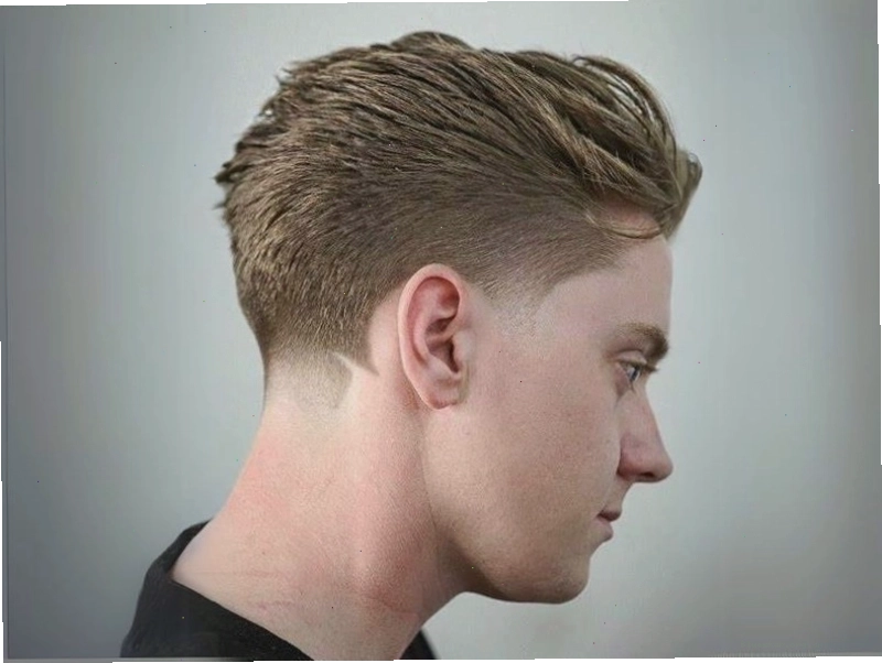 Kiểu tóc Side Part với hiệu ứng fade hai bên tạo vẻ ngoài lịch lãm