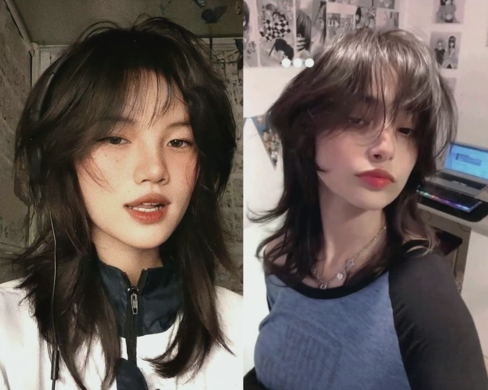 Kiểu tóc wolf cut dài nữ tính