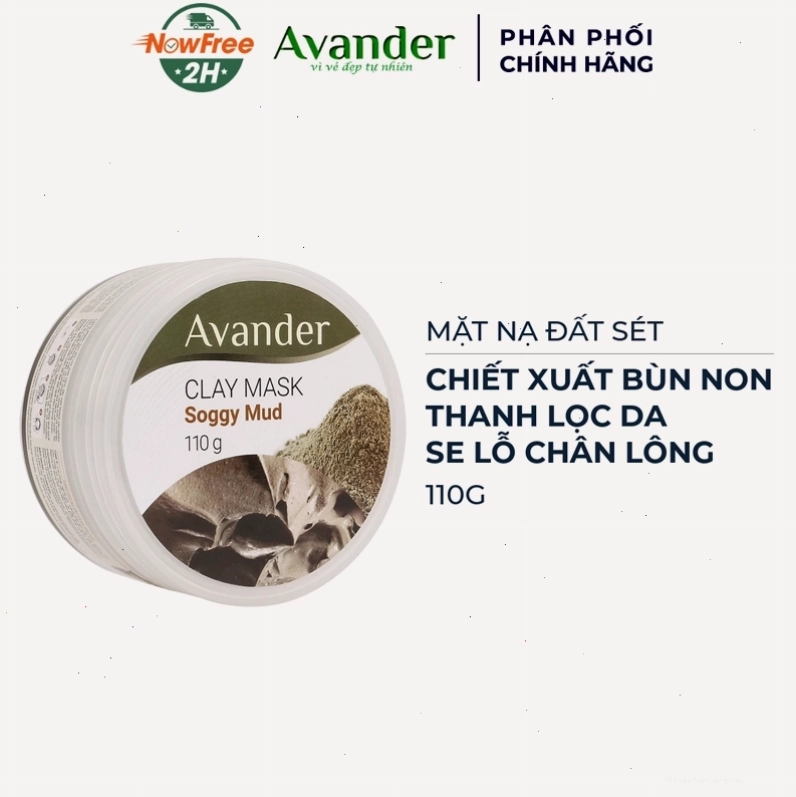 Mặt nạ đất sét xanh Avander làm sạch sâu và se khít lỗ chân lông