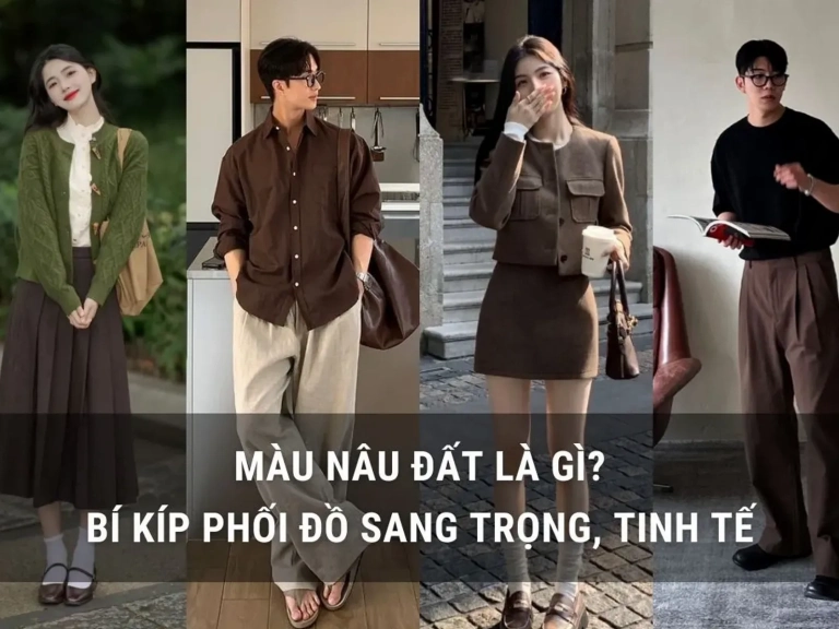 Màu nâu đất: Ý nghĩa, ứng dụng và cách phối màu chuẩn đẹp cho không gian sống