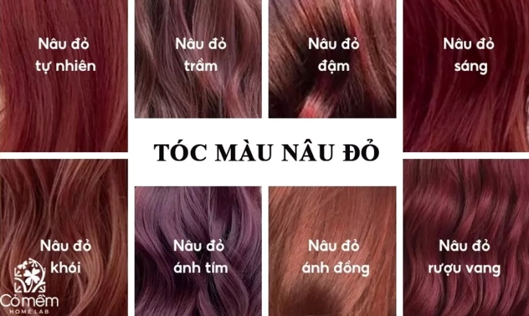 Màu Nâu Đỏ Tóc Xu Hướng 2026: Hướng Dẫn Nhuộm Tại Nhà Và Các Kiểu Tóc Đẹp