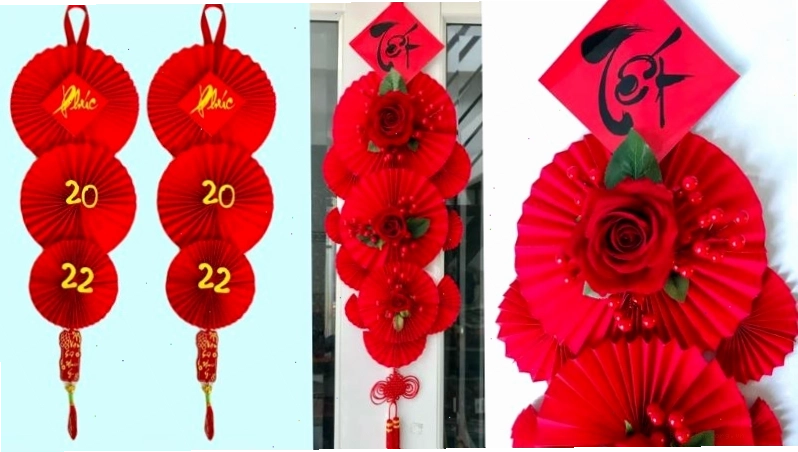 Mẫu quạt giấy trang trí sáng tạo cho không gian tiệc