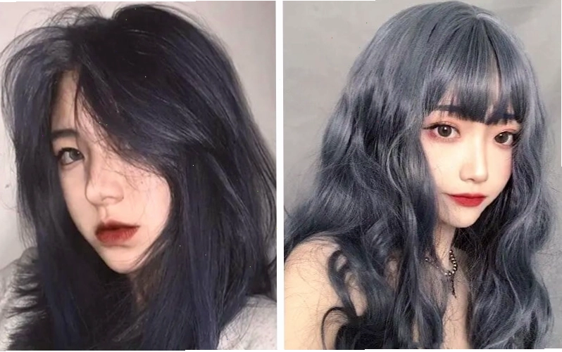 Màu tóc đen khói thanh lịch, dễ phối đồ và không kén da, mang lại vẻ ngoài sang trọng