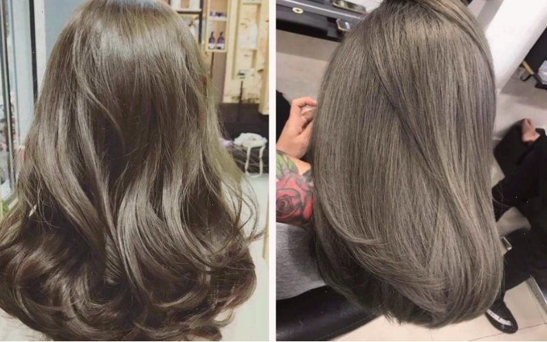 Màu tóc rêu khói thời thượng, phá cách nhưng không quá chói, phù hợp nhiều tông da