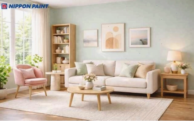 Màu xanh mint vừa mang ý nghĩa tâm lý học, vừa là yếu tố phong thủy khi chọn màu nhà ở
