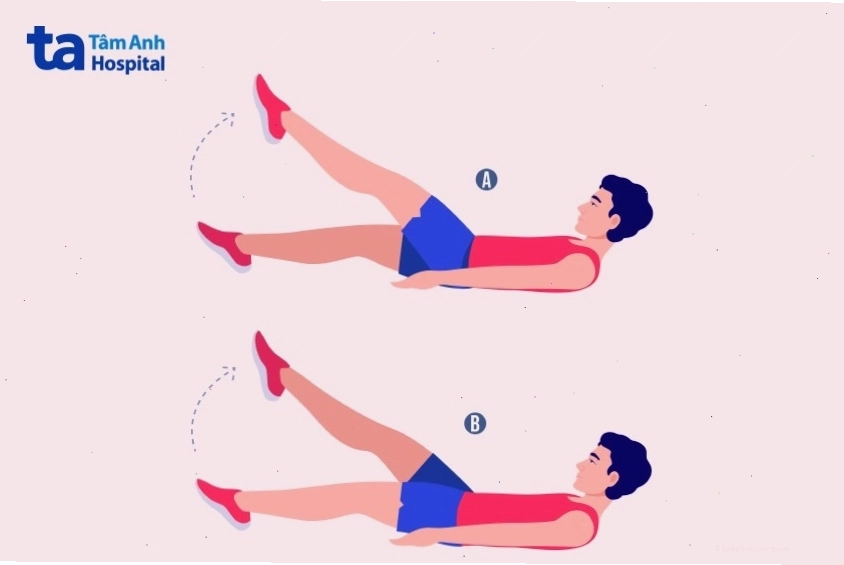 Nam giới thực hiện bài tập đá cắt kéo