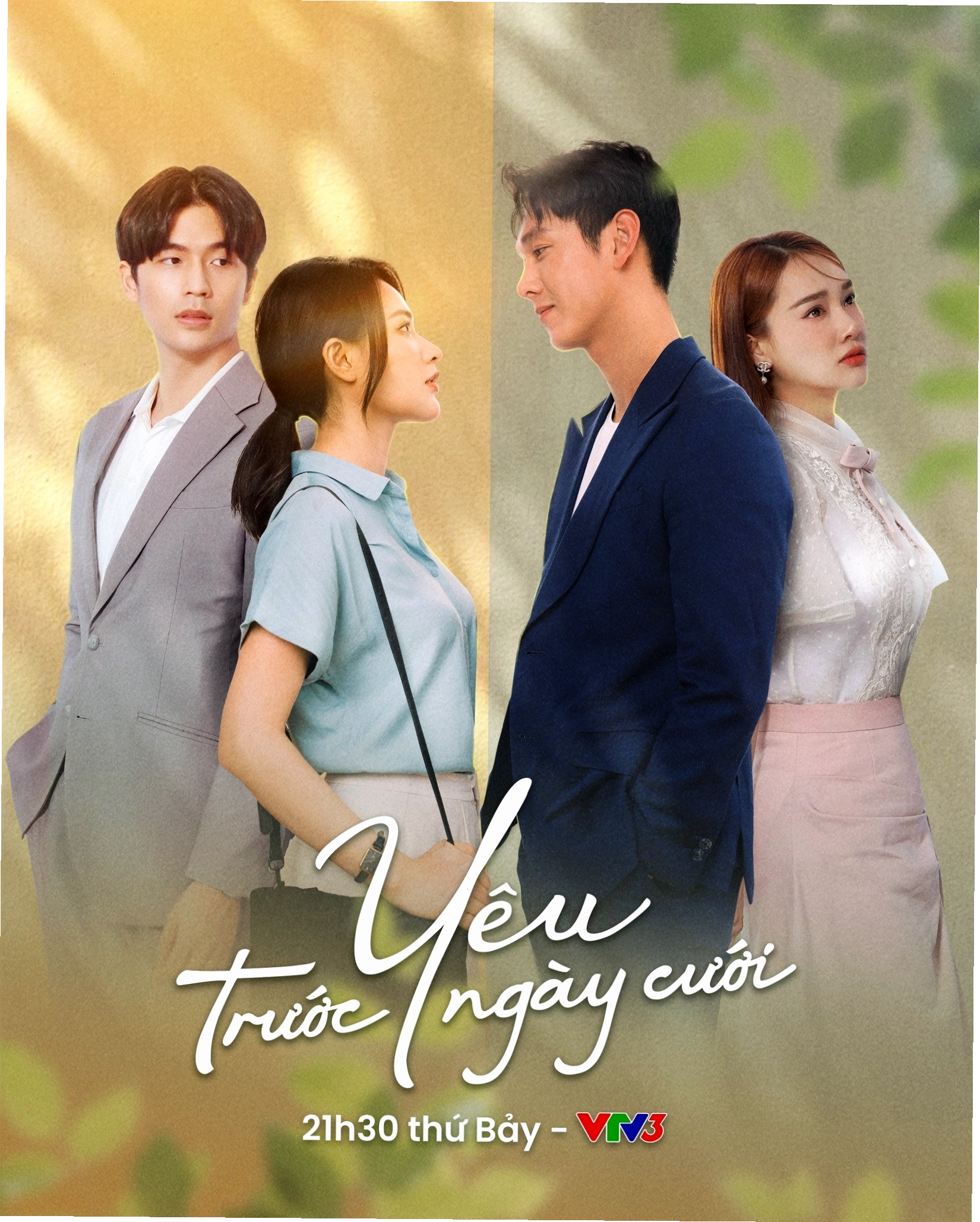 Nhật Phương và Huy Hoàng trong bộ phim Yêu Trước Ngày Cưới