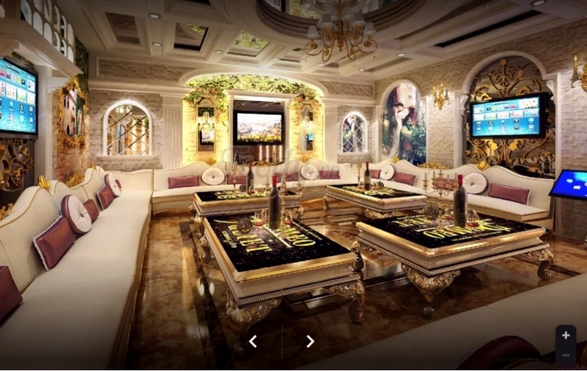 Nội thất phòng hát sang trọng tại Karaoke Sinh Đôi V.I.P Gò Vấp