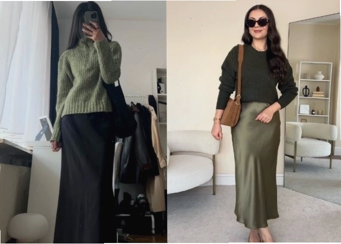 Phối màu xanh rêu với đen tạo phong cách bí ẩn và sang trọng