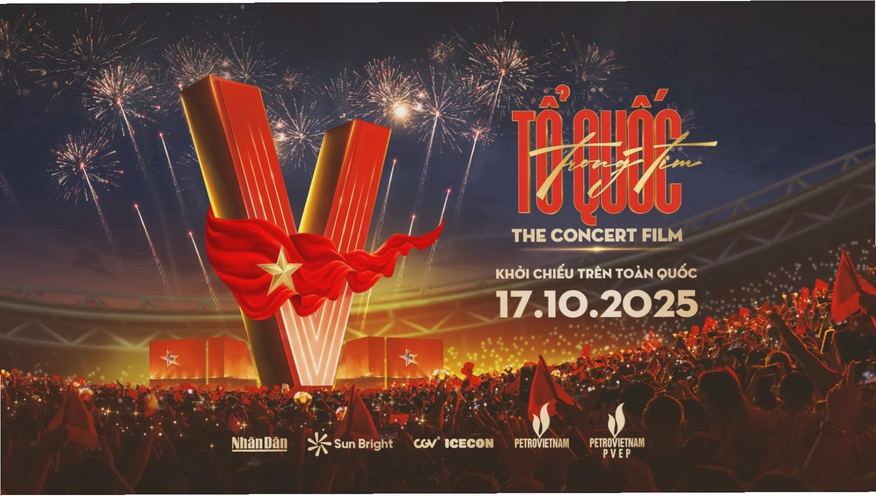 Poster phim hòa nhạc Tổ Quốc Trong Tim