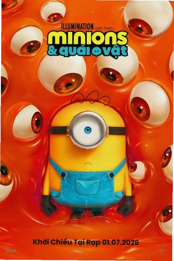 Poster phim Minions & Quái Vật tại Starlight Đà Nẵng