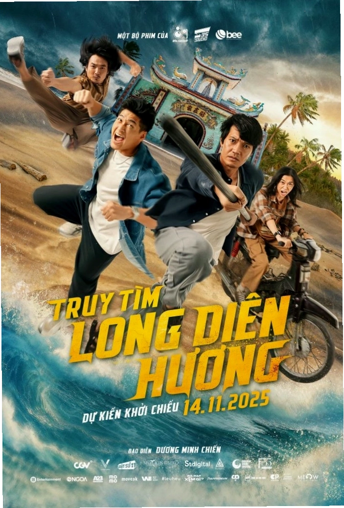 Poster phim Truy Tìm Long Diên Hương với các nhân vật chính