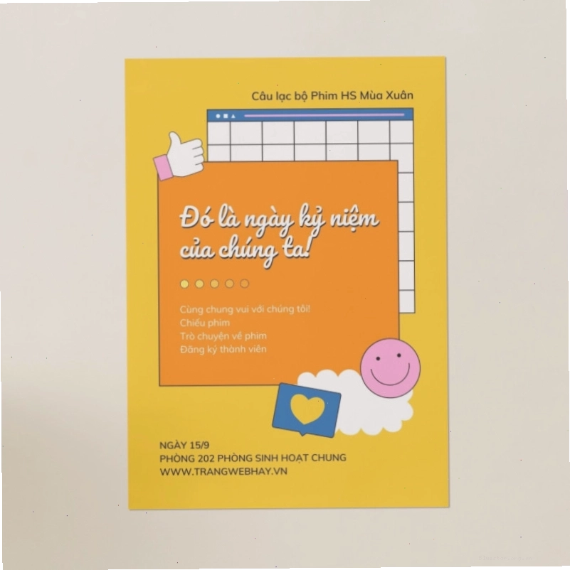 Poster phim với thông tin đầy đủ và bố cục rõ ràng