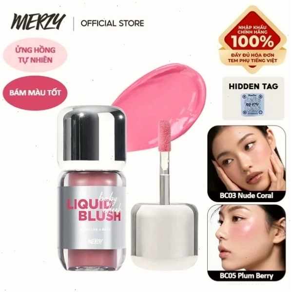 [PRE-ORDER] Má Hồng Kem Merzy Mịn Lì Baby Cheek Liquid Blush 4.6g