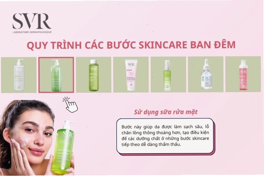 Rửa mặt với sữa rửa mặt